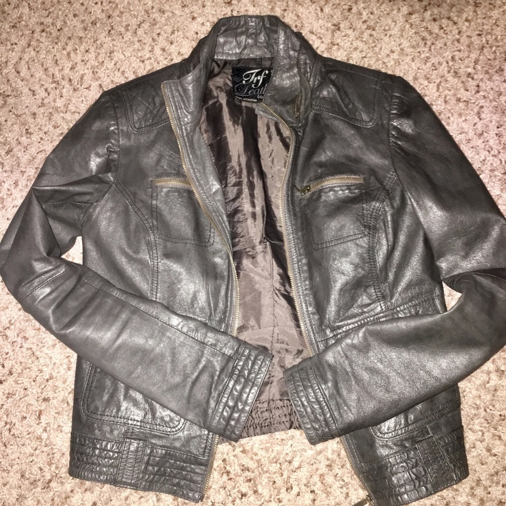 Leather jacket Zara REAL
